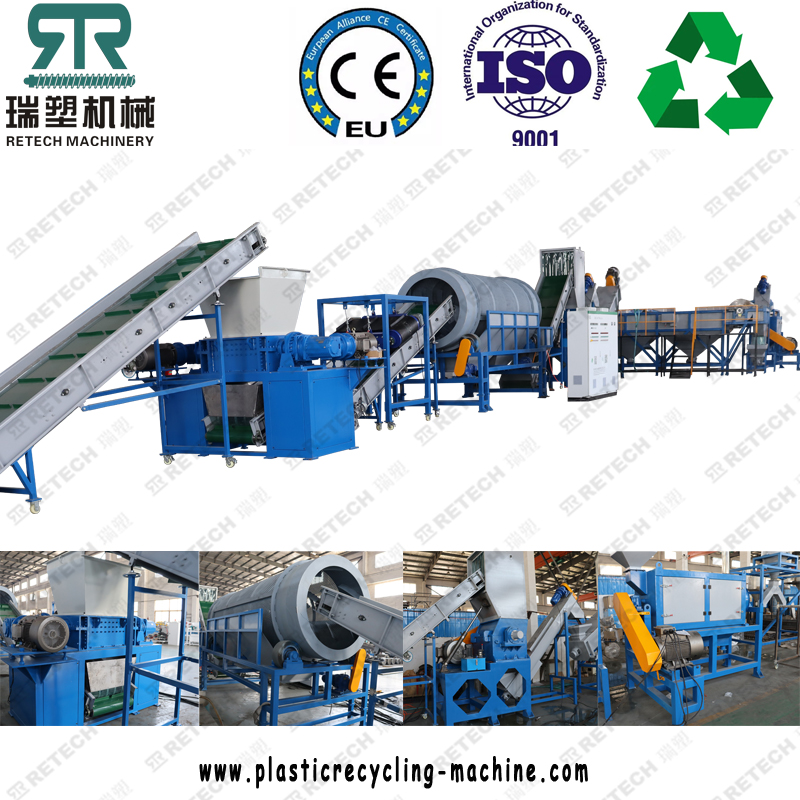 Post-Consumer Waste WEEE Electrical Plastics PP PE HDPE ABS Washing Recycling Separating Plant