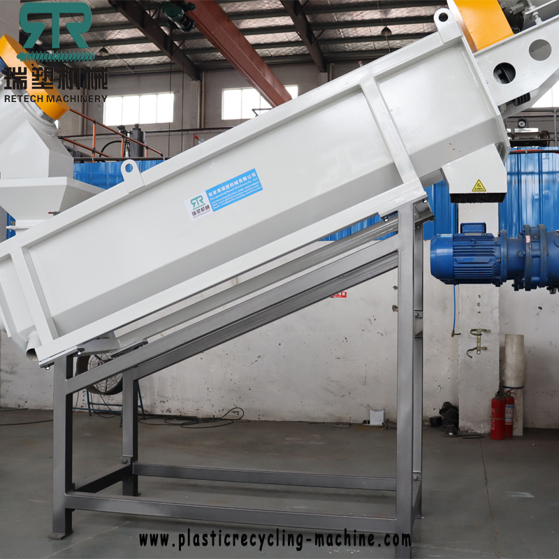 500kg/h LDPE Agriculture Greenhouse film LLDPE Packaging Film Washing Recycling Line with Film-Paper Tag Separation System