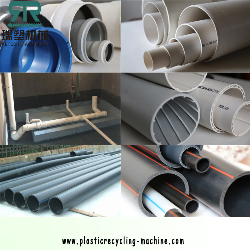 Plastic Twin/Single Extruder/Extrusion PVC PE PPR PP HDPE Pipe Agriculture Water/Gas /Drainage/Electric Conduit Supply Manufacturing Making Production Line