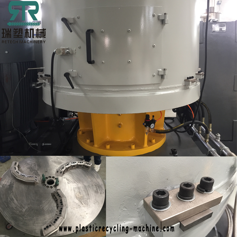 BOPP HDPE LDPE LLDPE Film Bags Raffia Offcut Compactor Single Stage Water Ring Pelletizing Machine