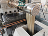 PP PE LDPE LLDPE HDPE PS Film Strand Spaghetti Cut Double Stage Pelletizing Machine 