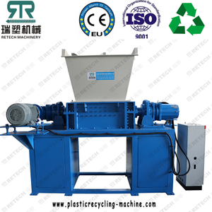 Plastic Barrel Film Bottle Jar Basket Bucket Drum Pipe Double Shaft Shredder