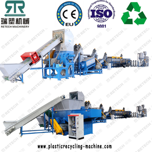 Plastic HDPE PP PS ABS PC Bottle Crushing Washing Recycling Machine