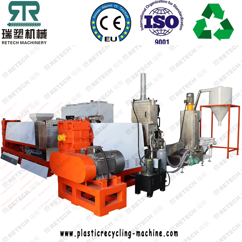 Screw Force Feeding Granulator/Rigid Plastic Two Stage Die Face Granulating Line